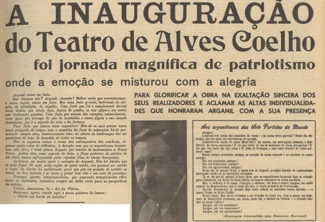 inauguração teatro